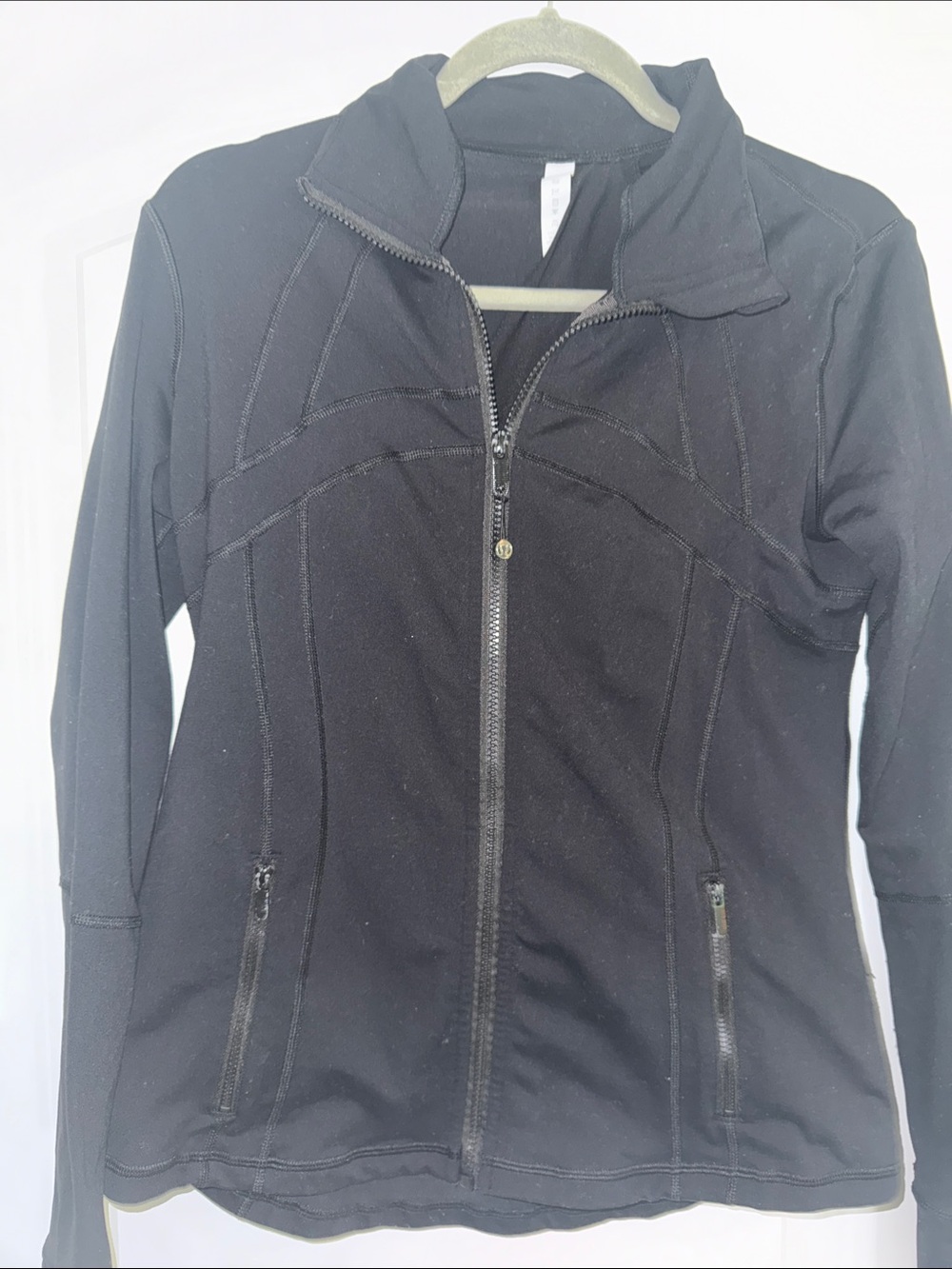 Black Zip-Up Women's Jacket - Fitted Active Style